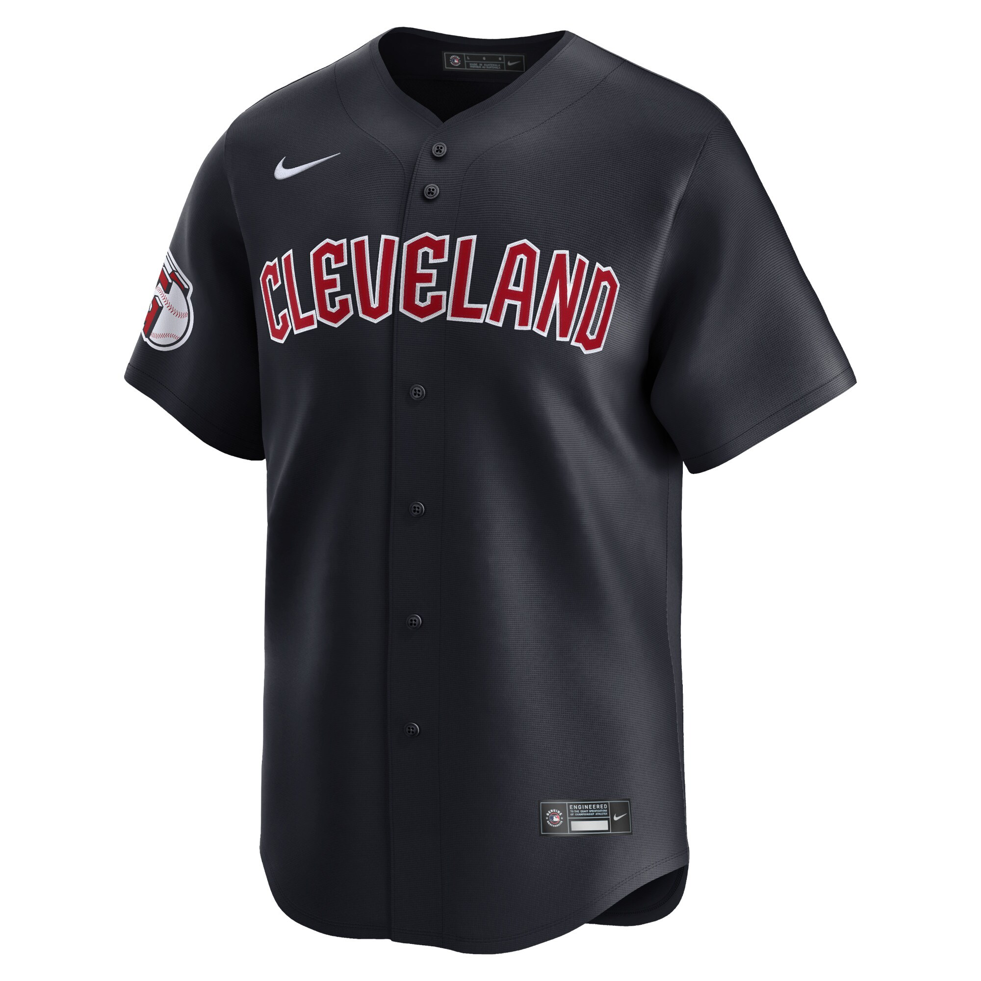 Alternative view of Jose Ramirez Cleveland Guardians Alternate Limited Player Jersey Navy