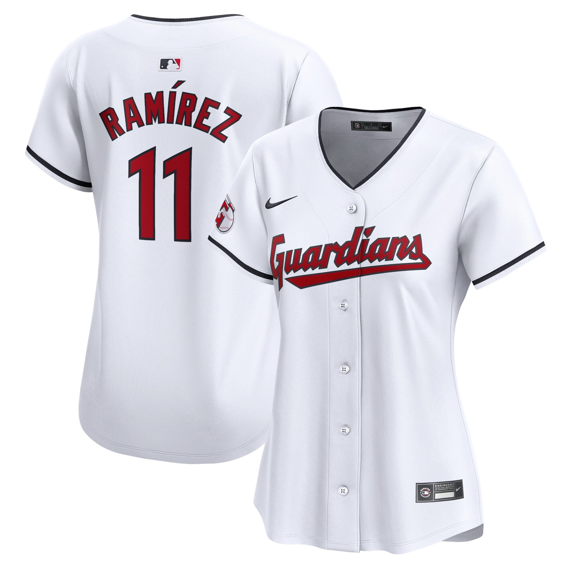 Jose Ramirez Cleveland Guardians Women's Home Limited Player Jersey - White