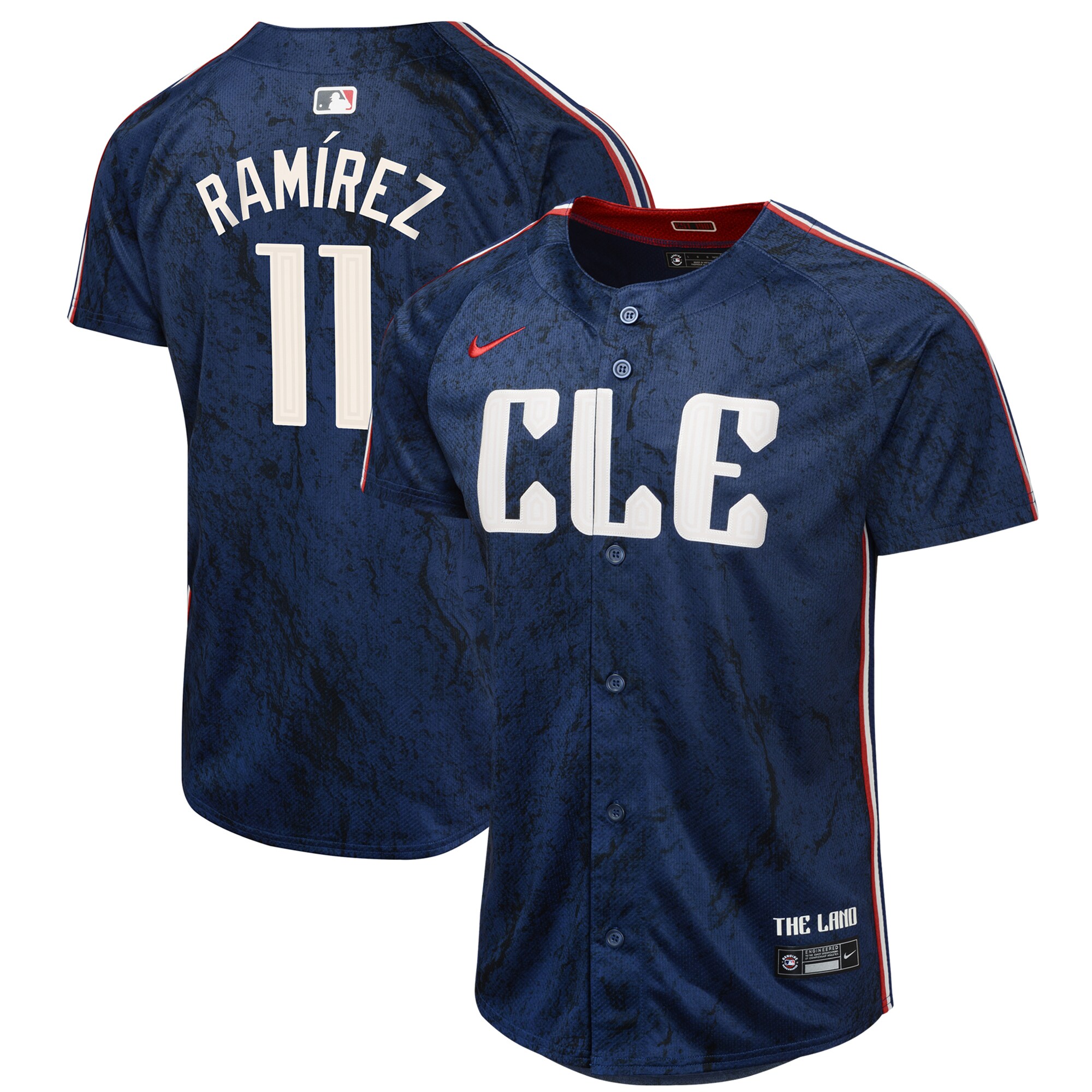 Jose Ramirez Cleveland Guardians Youth 2024 City Connect Limited Jersey - Navy