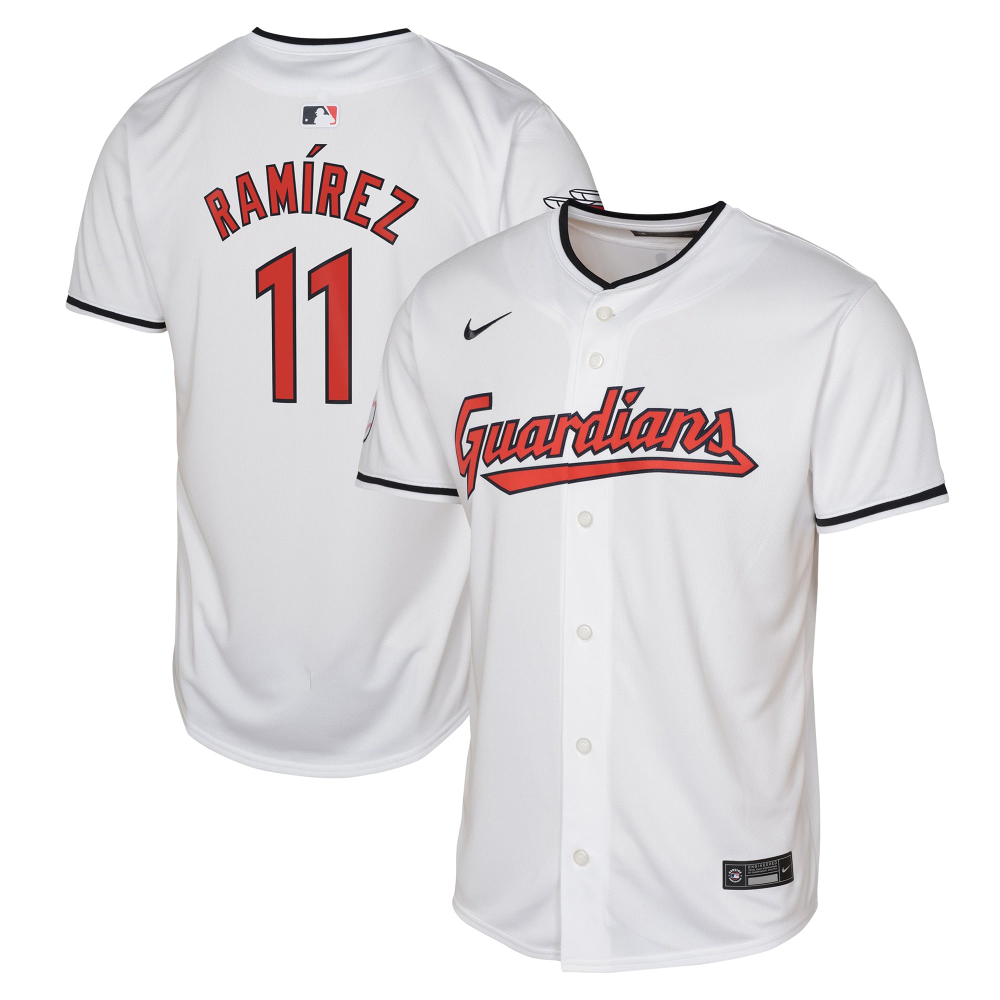 Jose Ramirez Cleveland Guardians Youth Home Limited Player Jersey - White
