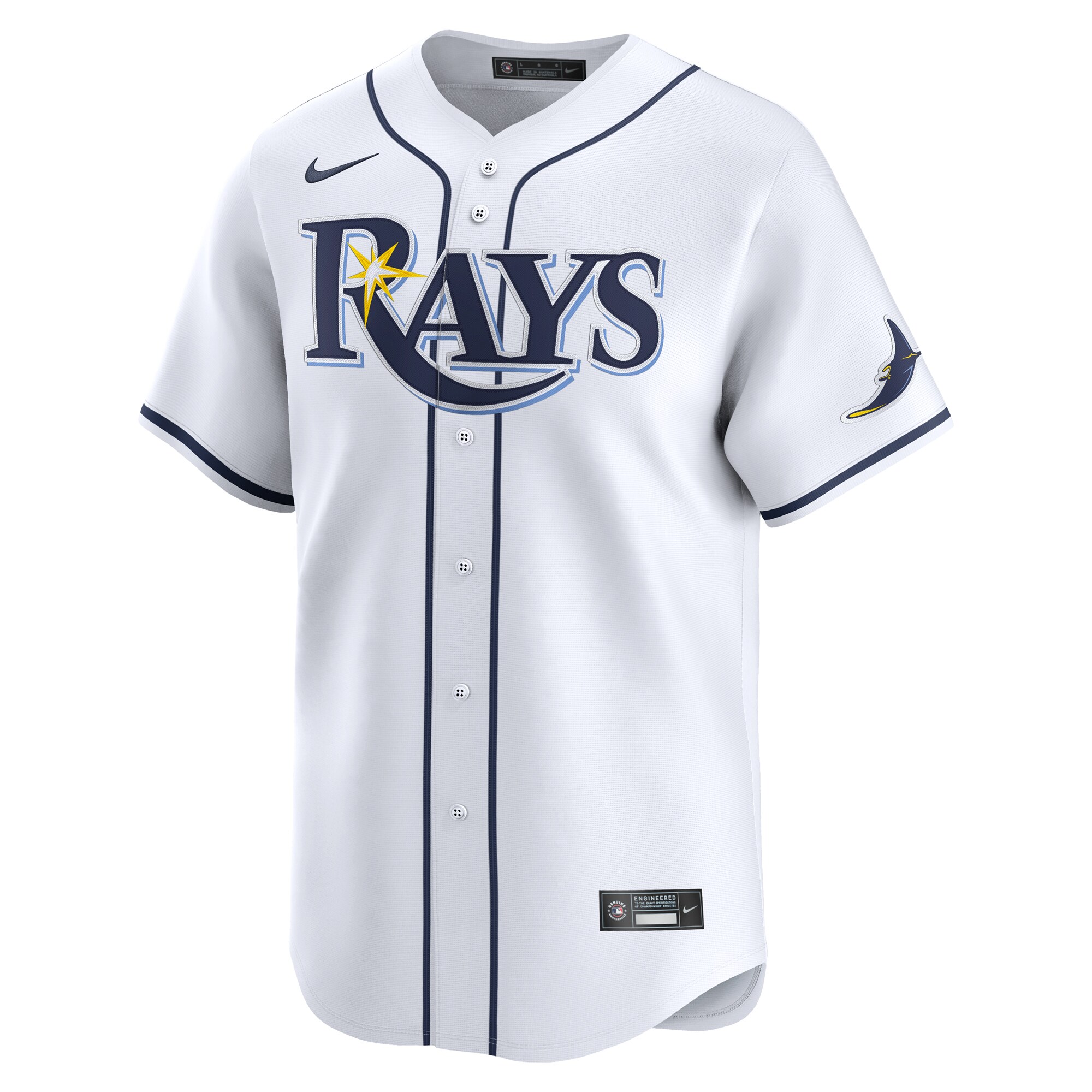 Alternative view of Jose Siri Tampa Bay Rays Home Limited Player Jersey - White