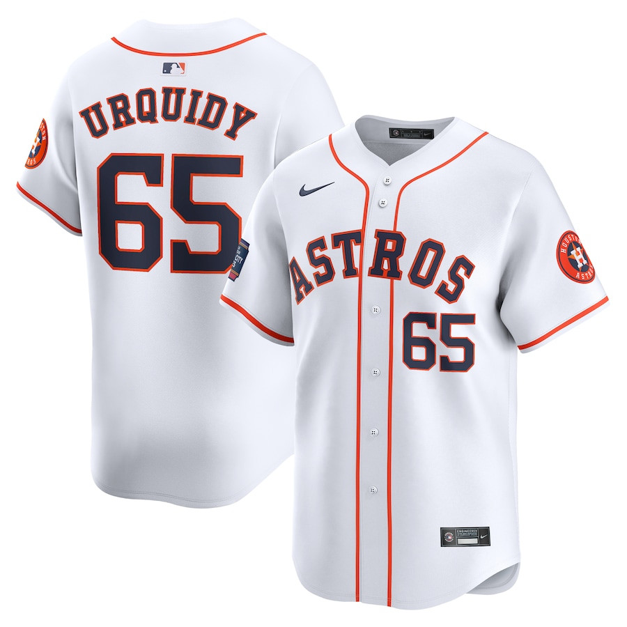 Jose Urquidy 45 Houston Astros 2024 MLB World Tour Mexico City Series Home Limited Men Jersey - White 