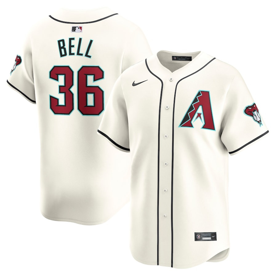 Josh Bell 32 Arizona Diamondbacks Home Limited Player Men Jersey - White