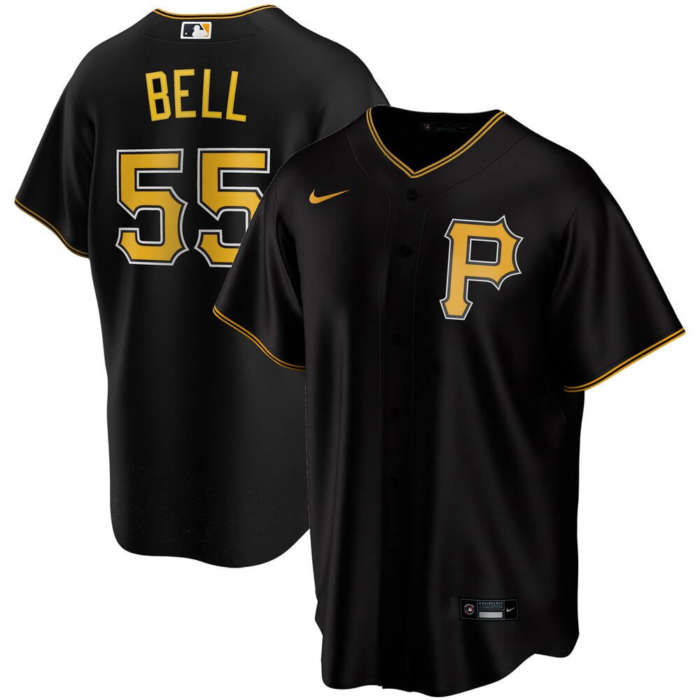 Josh Bell Pittsburgh Pirates Alternate 2020 Player Jersey - Black