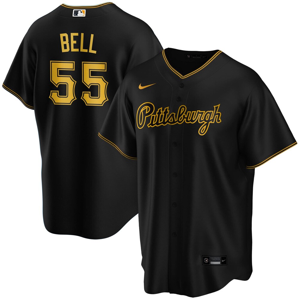 Josh Bell Pittsburgh Pirates Alternate 2020 Team Jersey Ãƒâ€šÃ¢â‚¬â€œ Black