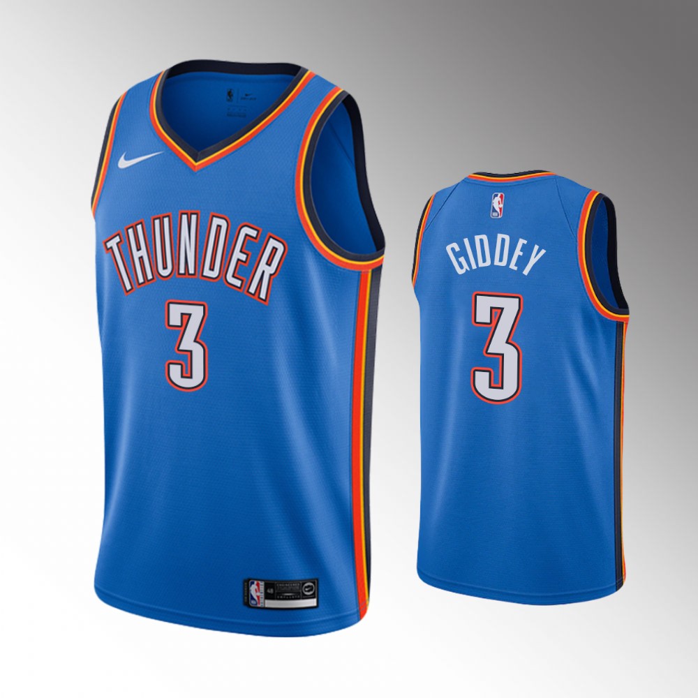 Josh Giddey Oklahoma City Thunder 2021 Icon Edition Blue Jersey