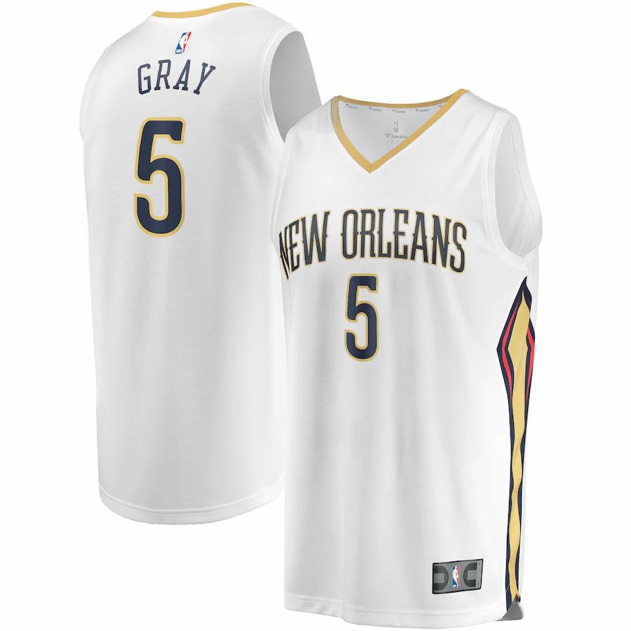 Josh Gray New Orleans Pelicans Fanatics Branded Fast Break Player Jersey - Association Edition - White