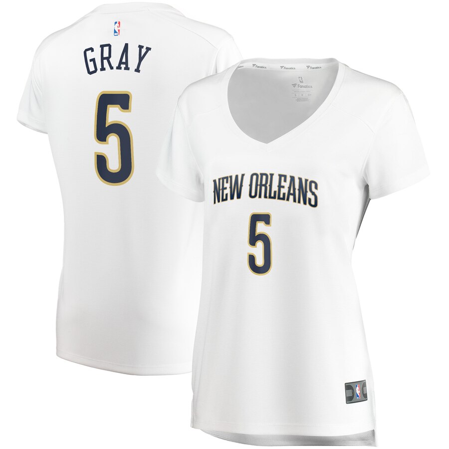 Josh Gray New Orleans Pelicans Fanatics Branded Women's Fast Break Player Jersey - Association Edition - White