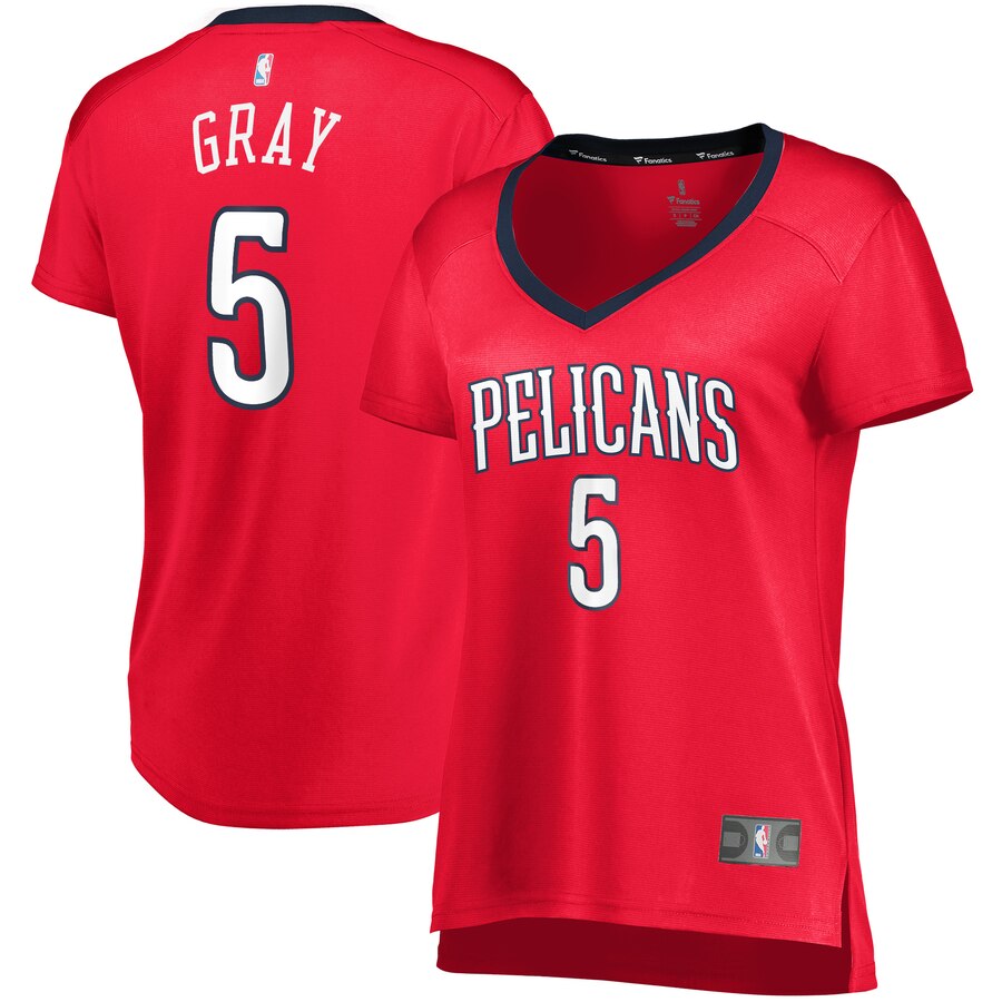 Josh Gray New Orleans Pelicans Fanatics Branded Women's Fast Break Player Jersey - Statement Edition - Red