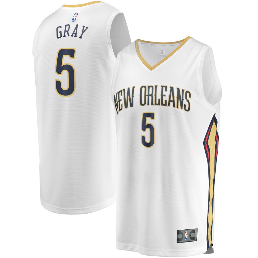 Josh Gray New Orleans Pelicans Fanatics Branded Youth Fast Break Player Jersey - Association Edition - White