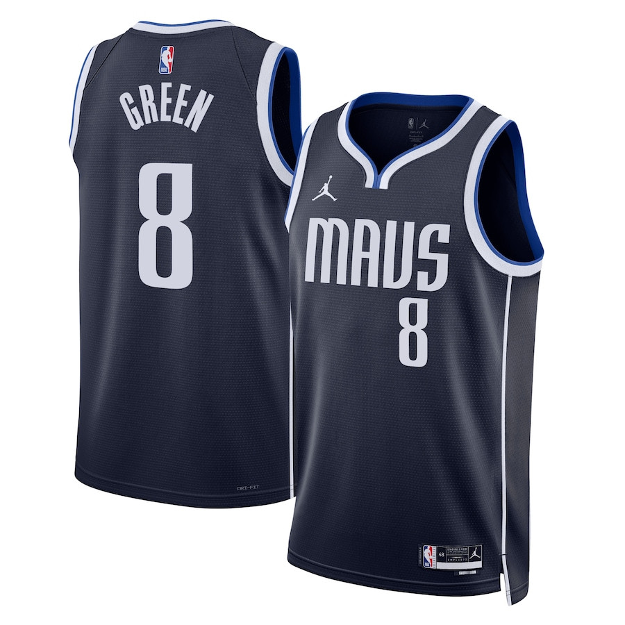 Josh Green 8 Dallas Mavericks Unisex Swingman Jersey - Statement Edition - Navy - JS947 