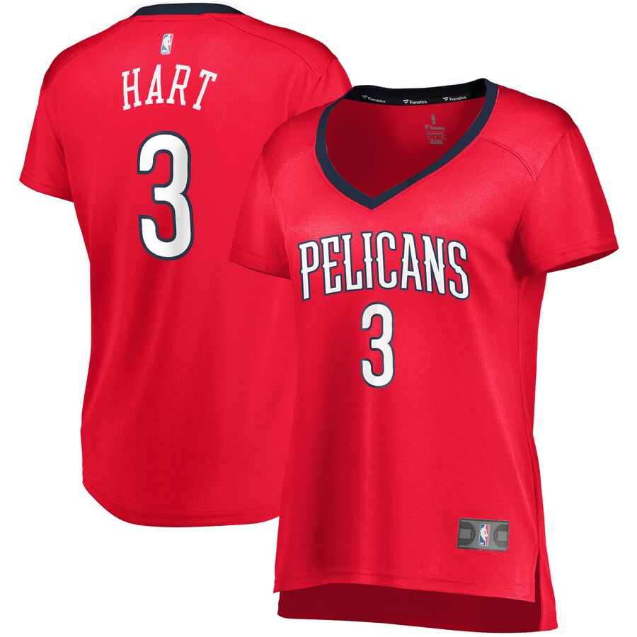 Josh Hart New Orleans Pelicans Fanatics Branded Women's Fast Break Replica Jersey Red - Statement Edition