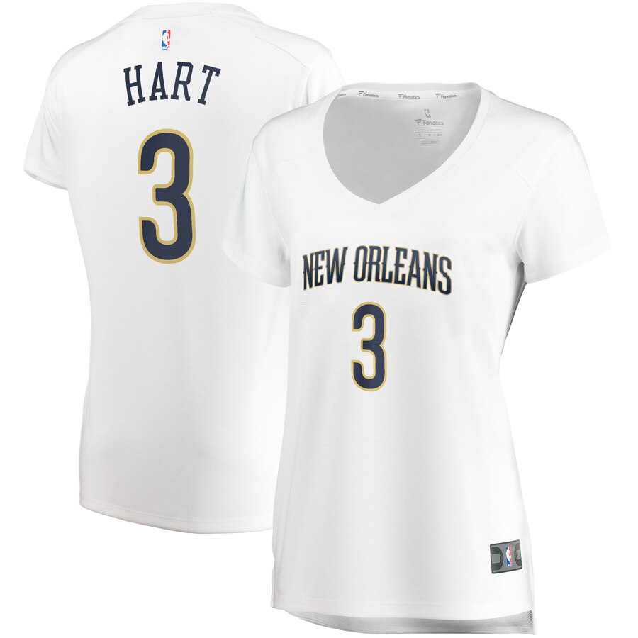 Josh Hart New Orleans Pelicans Fanatics Branded Women's Fast Break Replica Jersey White - Association Edition