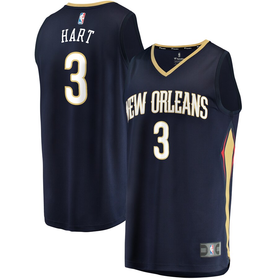 Josh Hart New Orleans Pelicans Fanatics Branded Youth Fast Break Replica Jersey Navy - Icon Edition