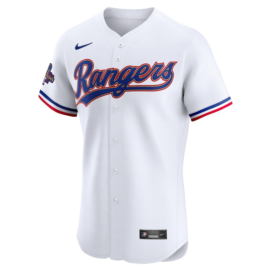 Alternative view of Josh Jung 6 Texas Rangers 2024 Gold Collection ELITE Player Jersey - White - JS276 