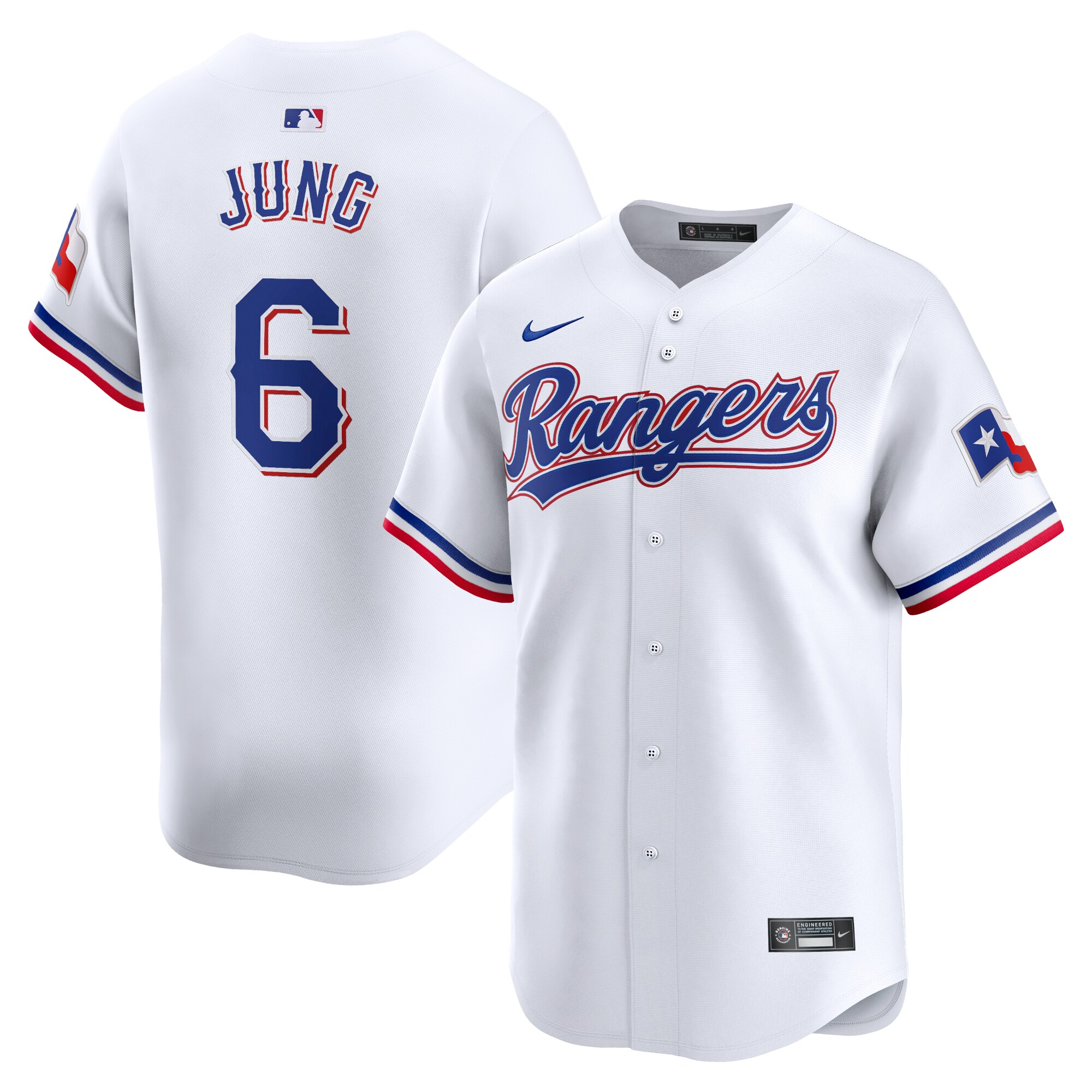 Josh Jung Texas Rangers Home Limited Player Jersey - White
