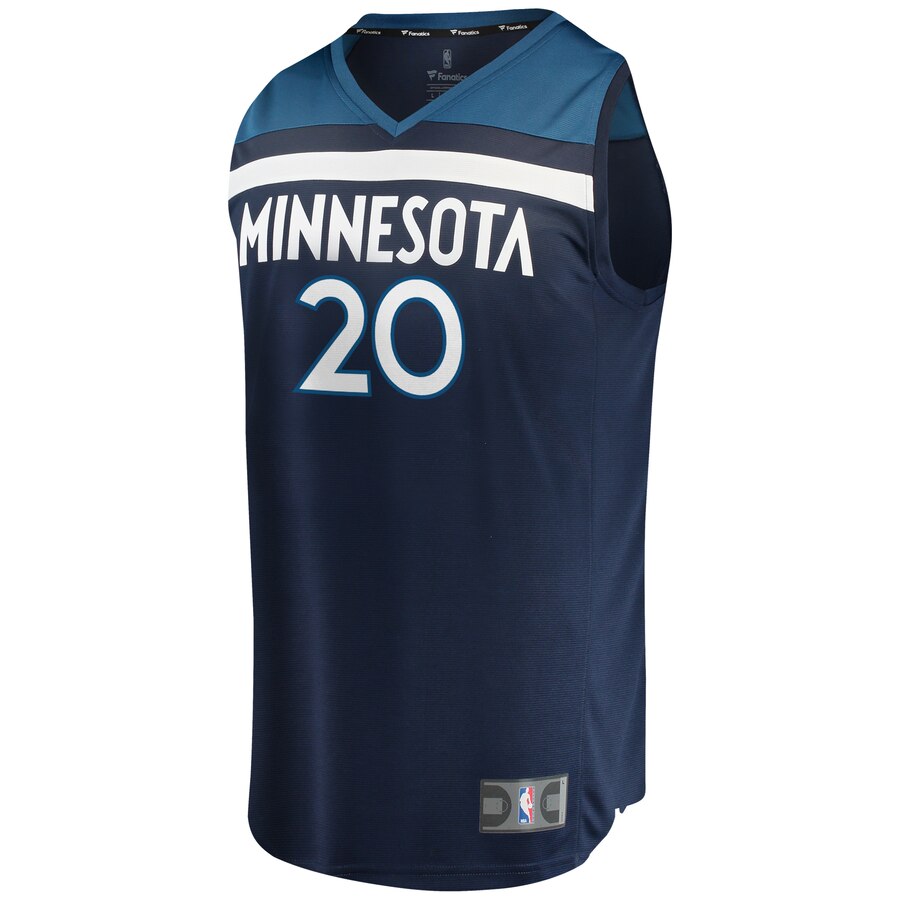 Alternative view of Josh Okogie Minnesota Timberwolves Fanatics Branded Fast Break Replica Jersey - Icon Edition - Blue