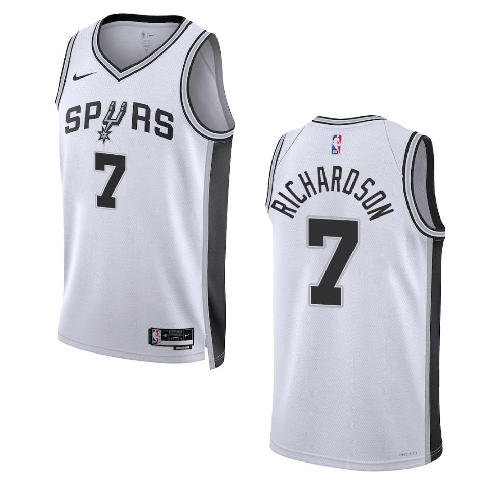 Josh Richardson Association Edition San Antonio Spurs 2022-23 White Swingman Jersey