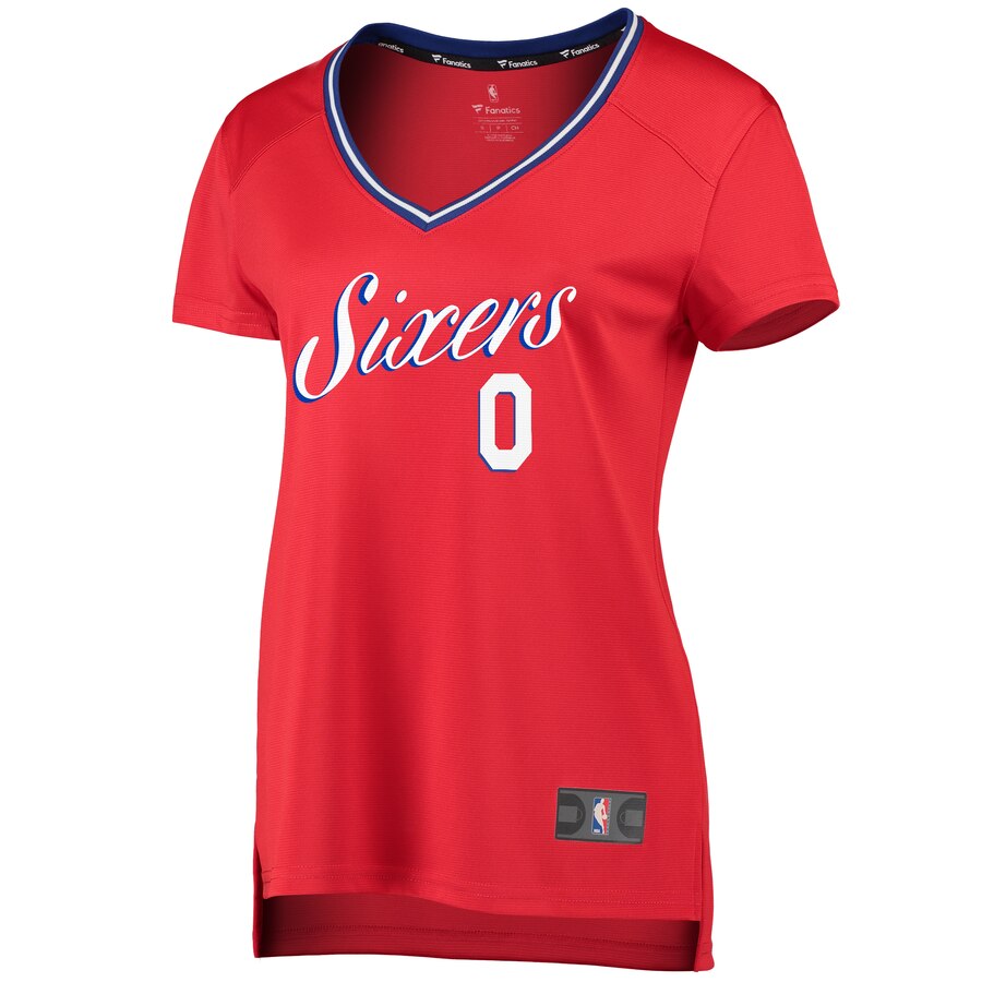 Alternative view of Josh Richardson Philadelphia 76ers Fanatics Branded Women's Fast Break Replica Jersey Red - Statement Edition