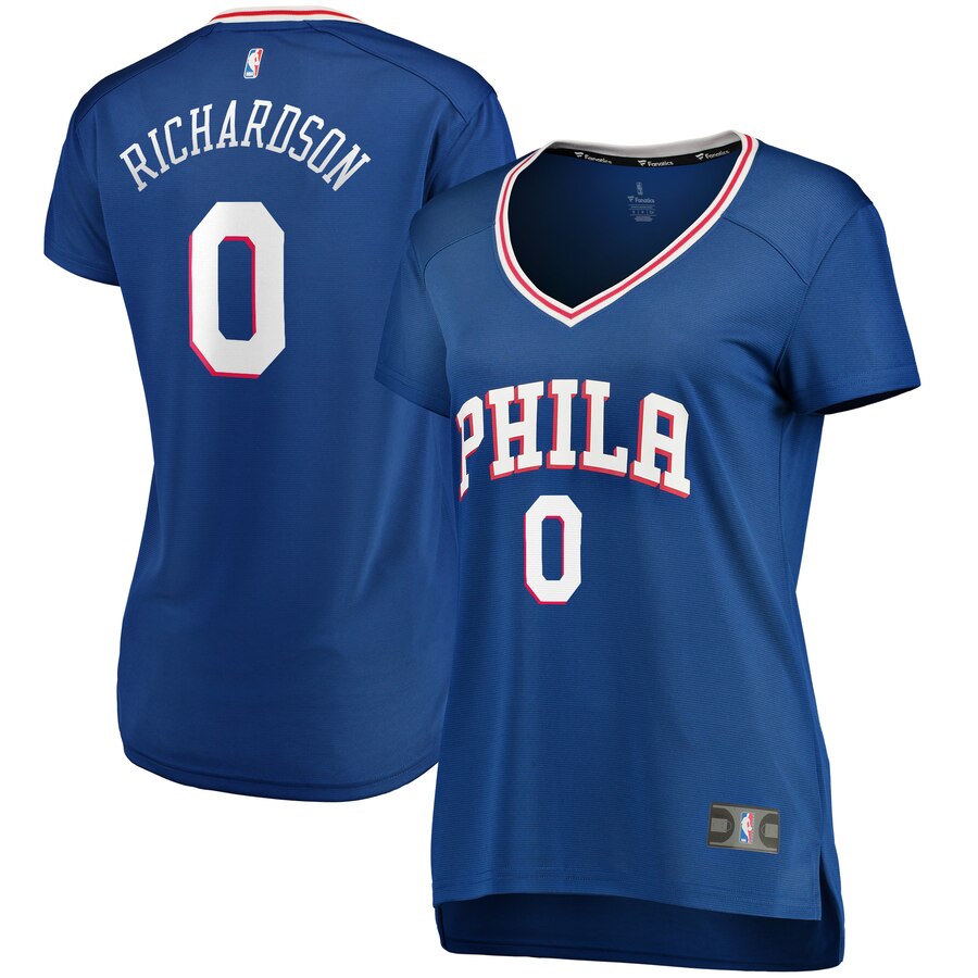 Josh Richardson Philadelphia 76ers Fanatics Branded Women's Fast Break Replica Jersey Royal - Icon Edition