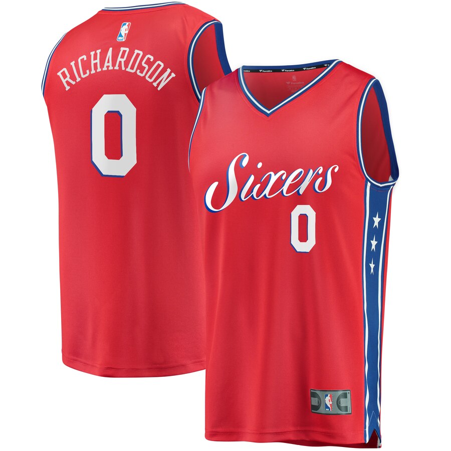 Josh Richardson Philadelphia 76ers Fanatics Branded Youth Fast Break Replica Jersey Red - Statement Edition