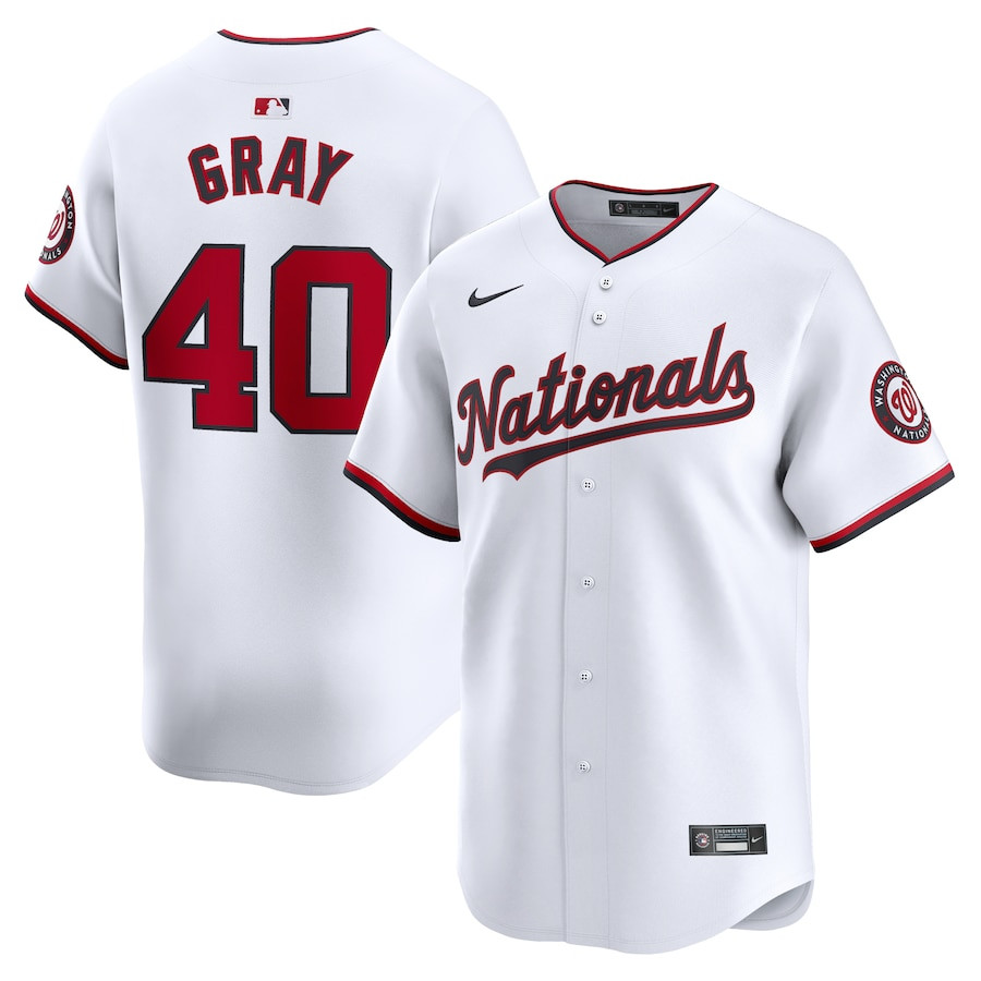 Josiah Gray 40 Washington Nationals Home Limited Men Jersey - White - JS911 