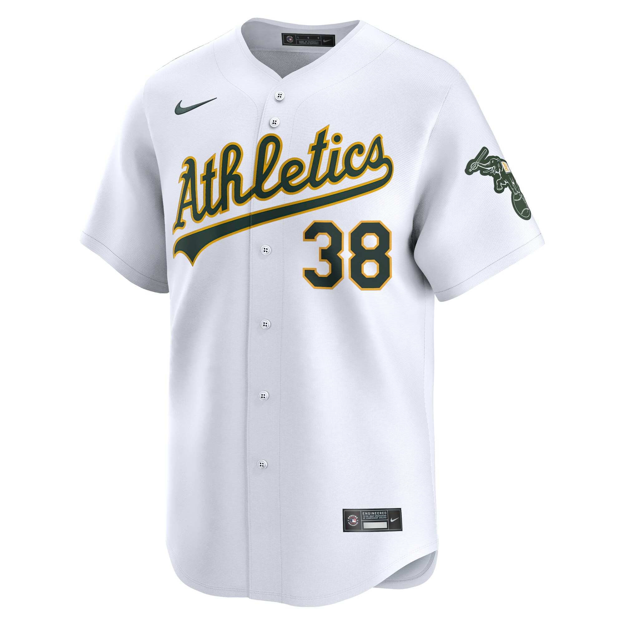 Alternative view of Jp Sears Oakland Athletics Home Limited Player Jersey - White