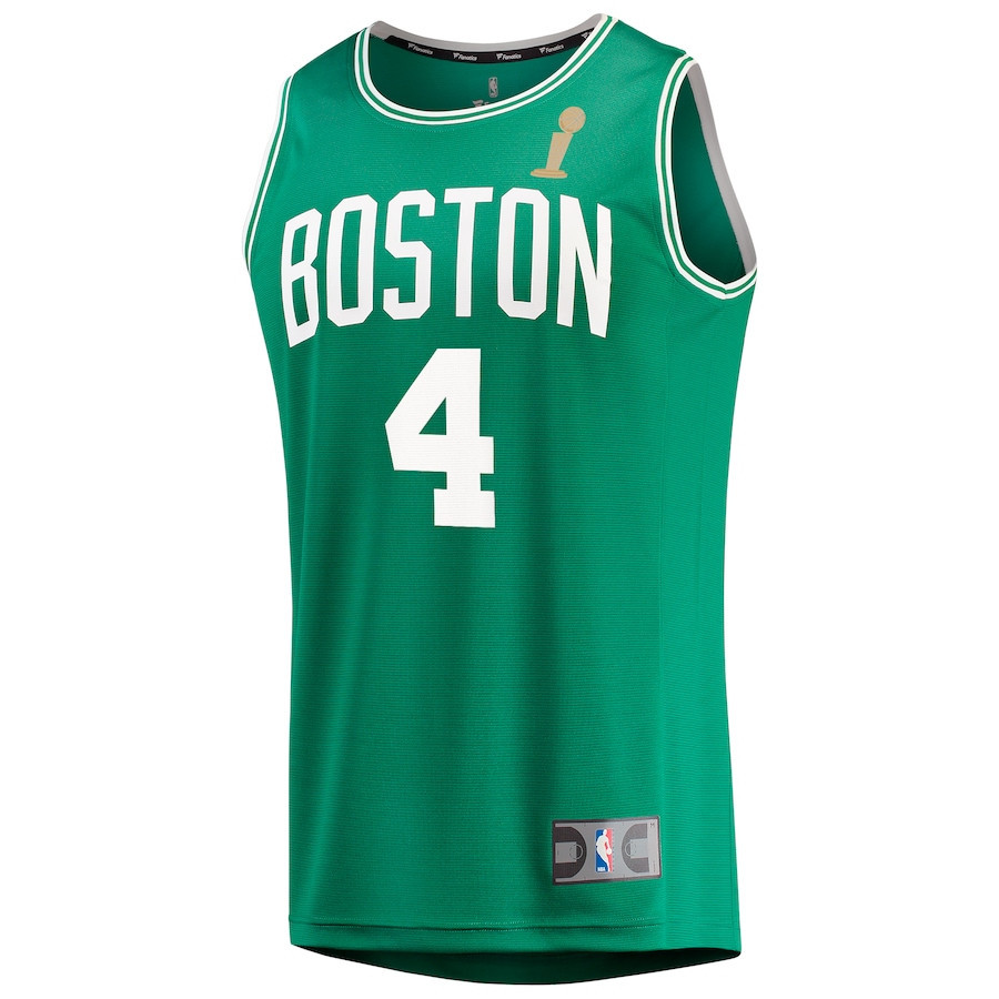 Alternative view of Jrue Holiday 4 Boston Celtics 2024 FINALS CHAMPIONS Jersey - Kelly Green - Icon Edition - JS515