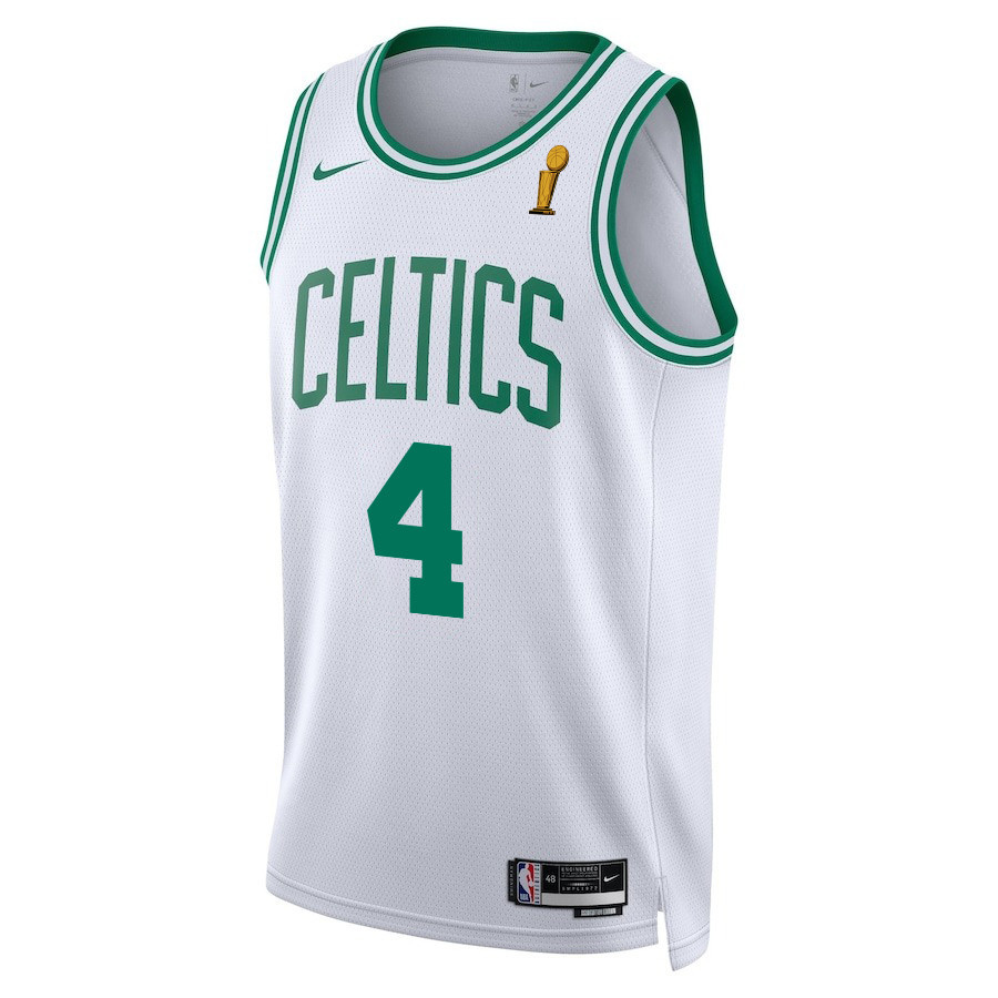 Alternative view of Jrue Holiday 4 Boston Celtics 2024 FINALS CHAMPIONS Swingman Jersey - Association Edition - White - JS434