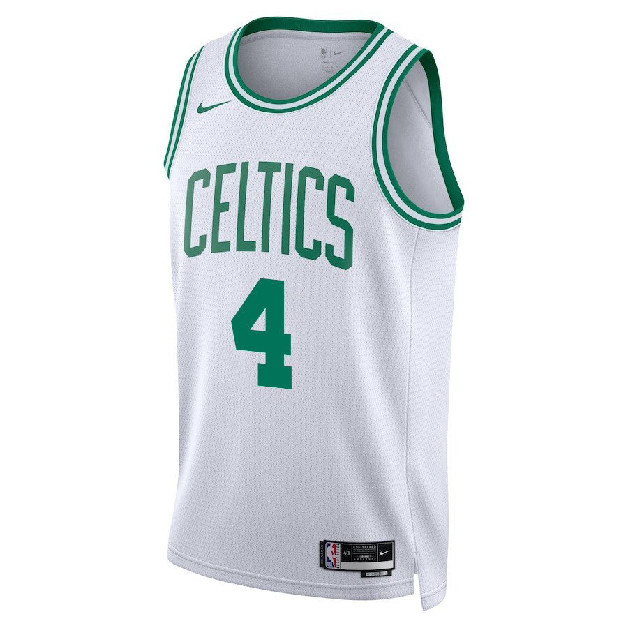 Alternative view of Jrue Holiday 4 Boston Celtics 2024 FINALS PATCH Swingman Jersey - Association Edition - White - JS432
