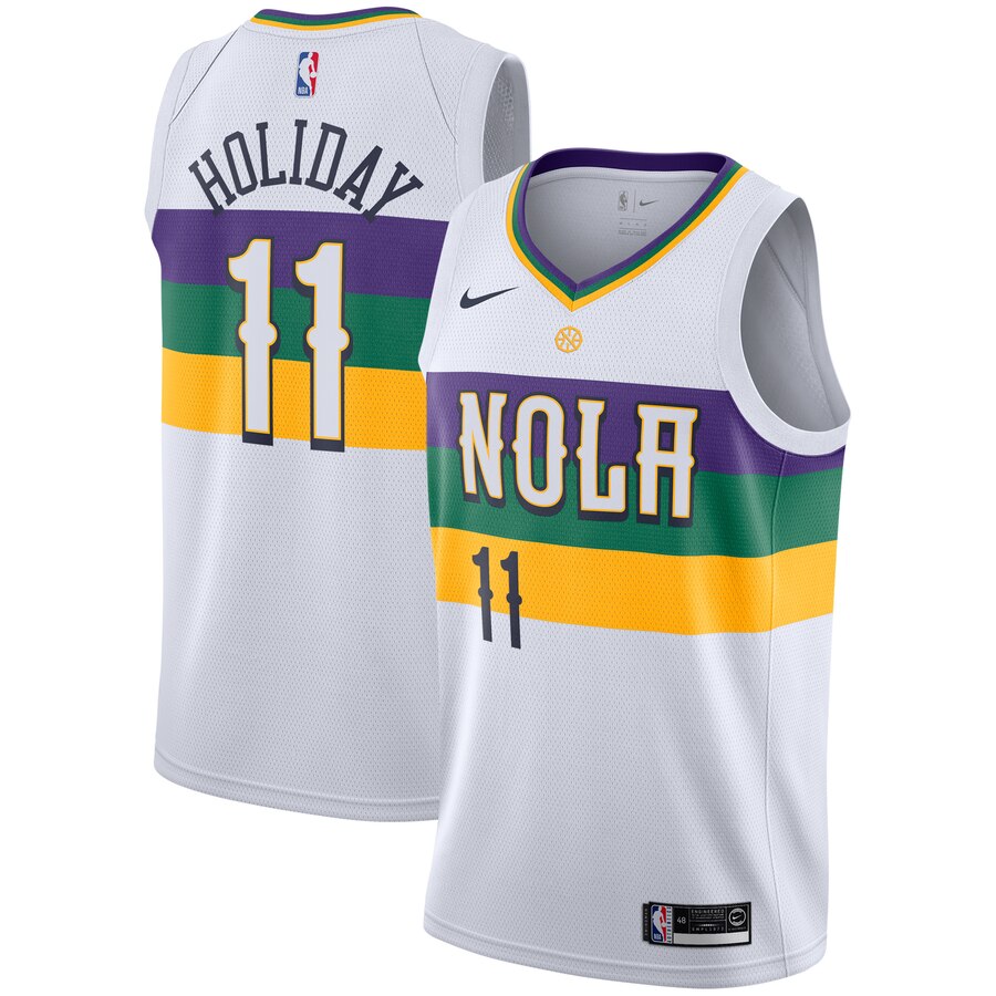 Jrue Holiday New Orleans Pelicans City Edition Swingman Jersey - Navy