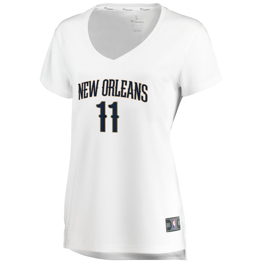 Alternative view of Jrue Holiday New Orleans Pelicans Fanatics Branded Women's Fast Break Replica Jersey - Association Edition - White
