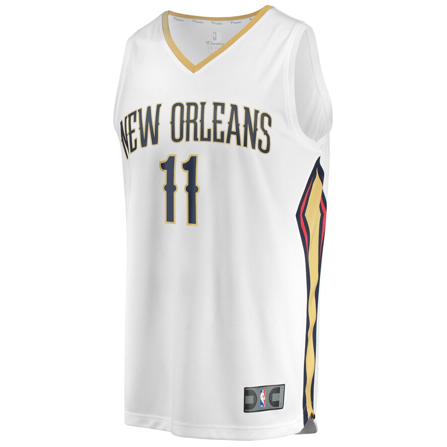 Alternative view of Jrue Holiday New Orleans Pelicans Fanatics Branded Youth Fast Break Replica Player Jersey - Association Edition - White