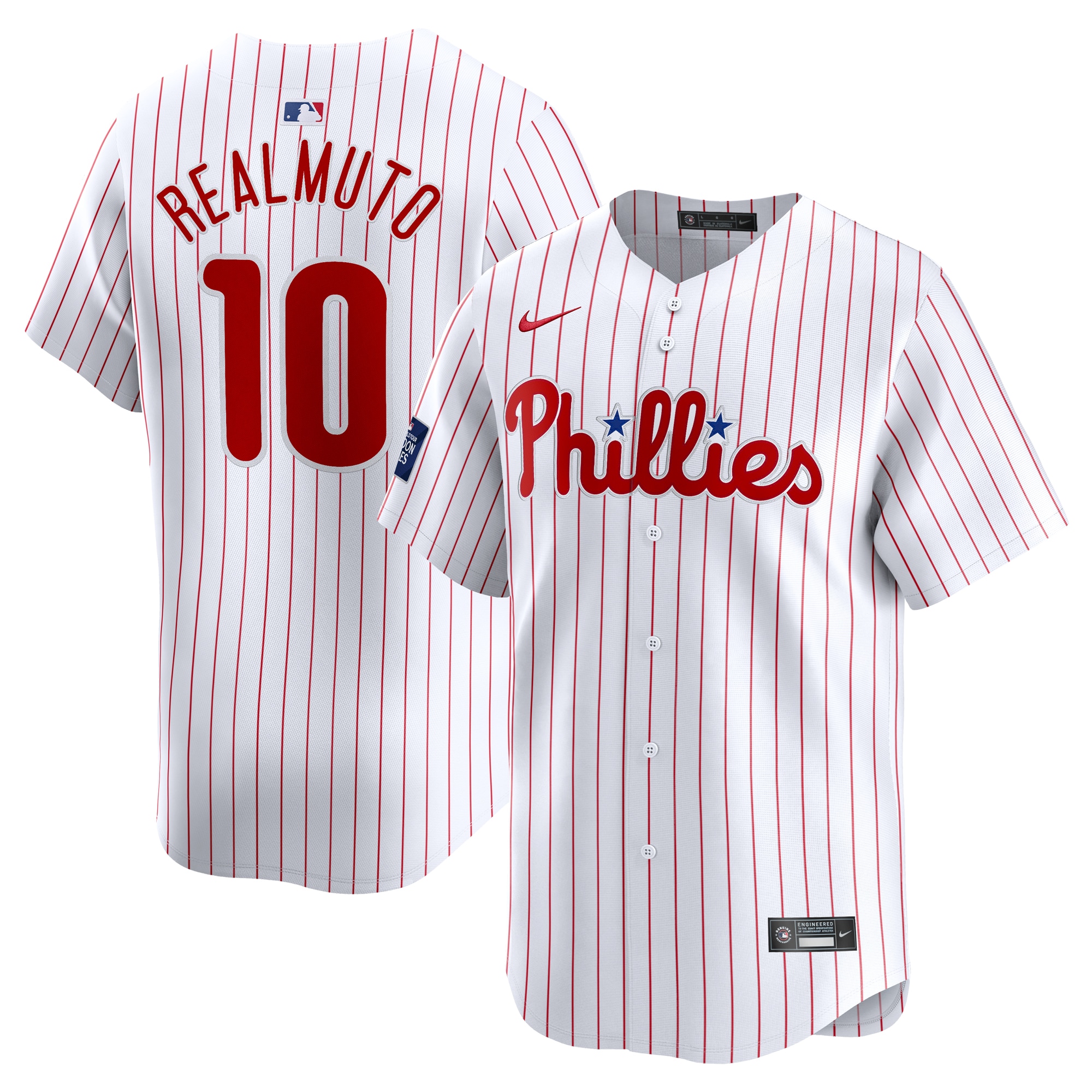 J.t. Realmuto Philadelphia Phillies 2024 Mlb World Tour London Series Home Limited Player Jersey - White
