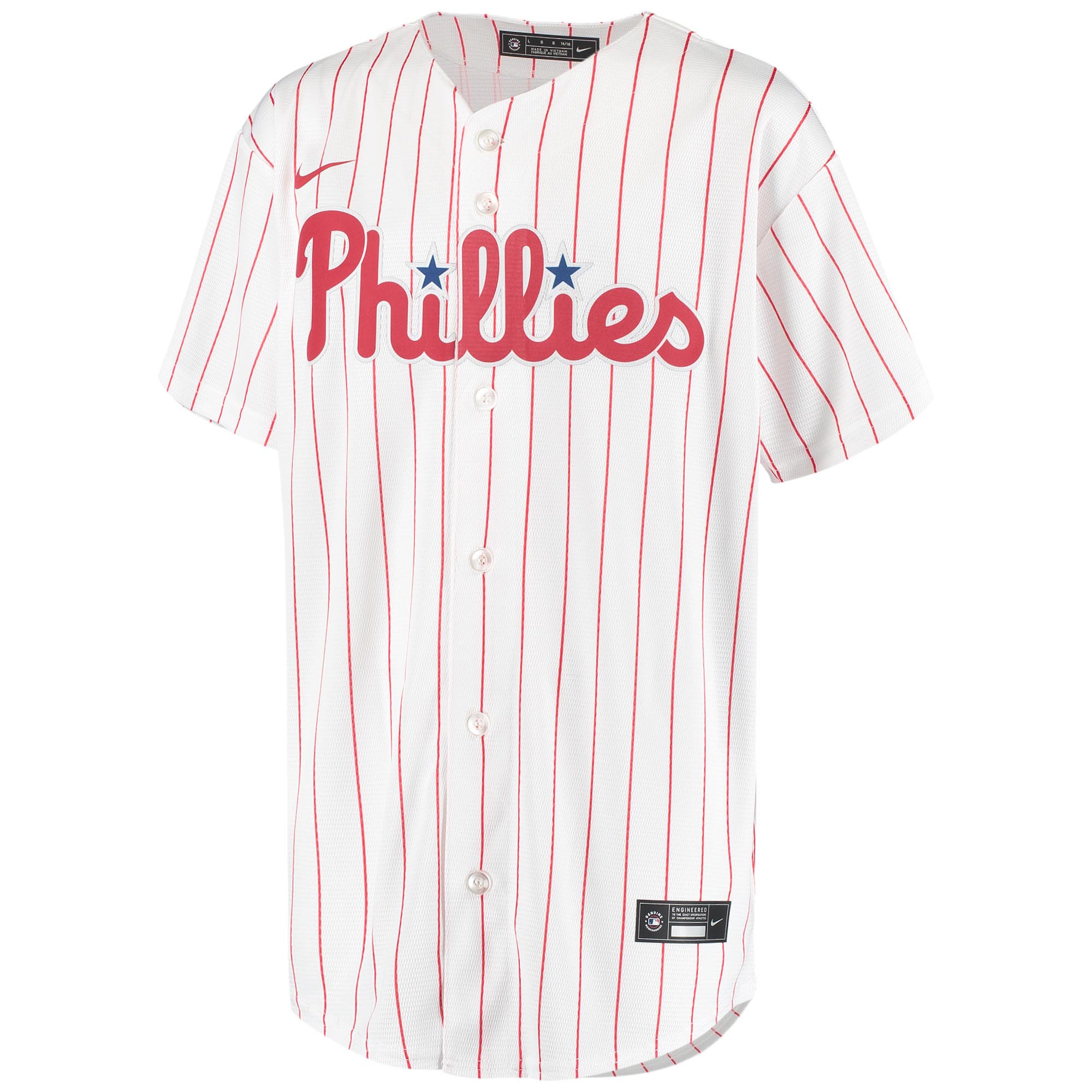 Alternative view of J.t. Realmuto Philadelphia Phillies Youth Alternate Replica Player Jersey - White