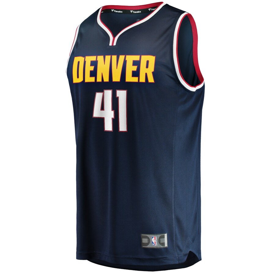 Alternative view of Juan Hernangomez Denver Nuggets Fanatics Branded Fast Break Player Jersey - Icon Edition - Navy