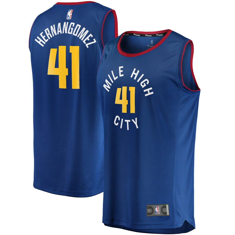 Juan Hernangomez Denver Nuggets Fanatics Branded Fast Break Player Jersey - Statement Edition - Blue