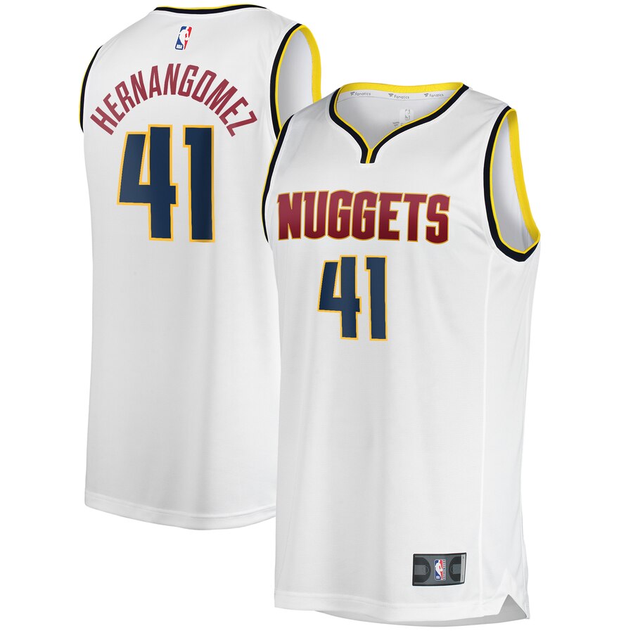 Juan Hernangomez Denver Nuggets Fanatics Branded Youth Fast Break Player Jersey - Association Edition - White