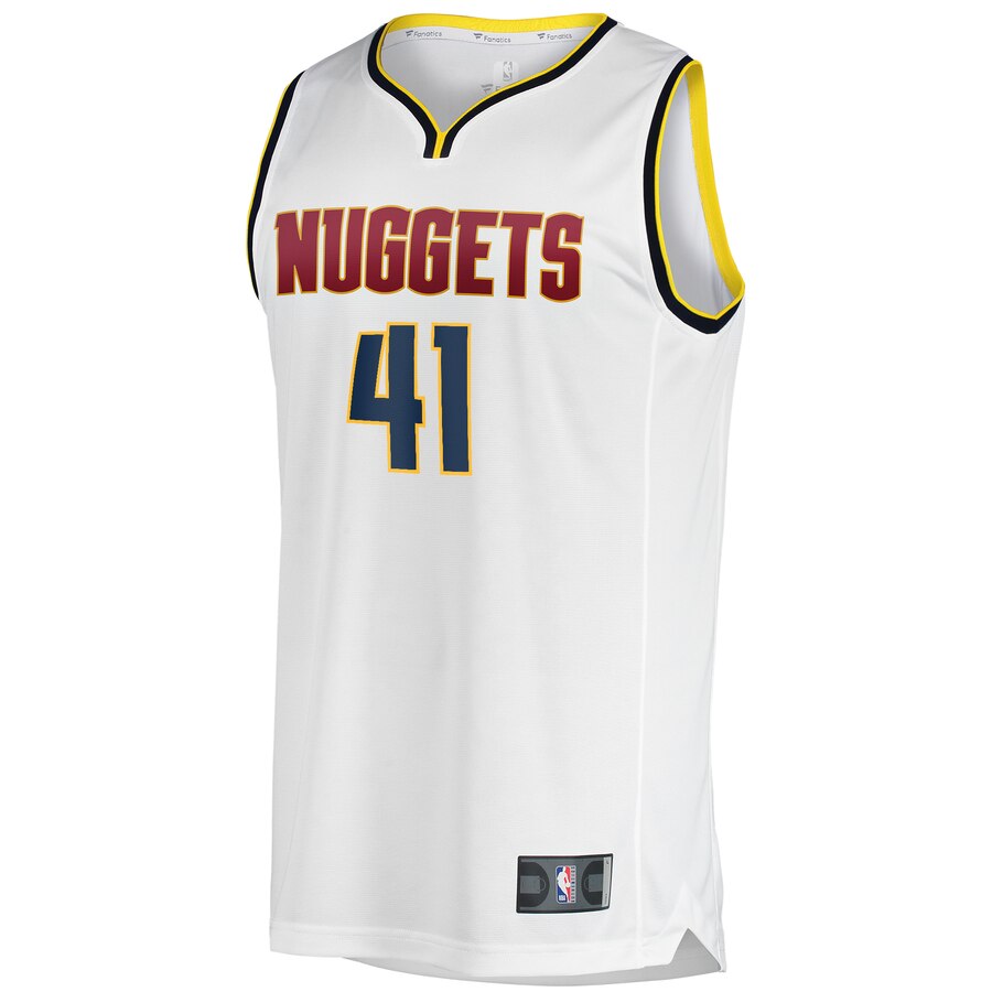 Alternative view of Juan Hernangomez Denver Nuggets Fanatics Branded Youth Fast Break Player Jersey - Association Edition - White