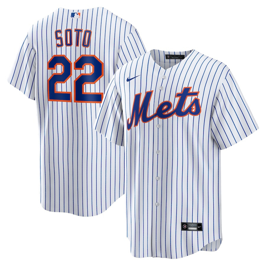 Juan Soto 22 New York Mets Home Player Men Jersey - White 