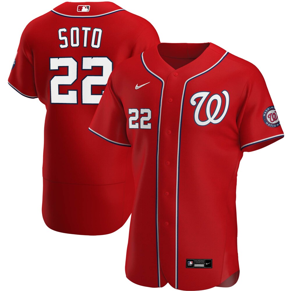 Juan Soto Washington Nationals Alternate 2020 Player Jersey - Red