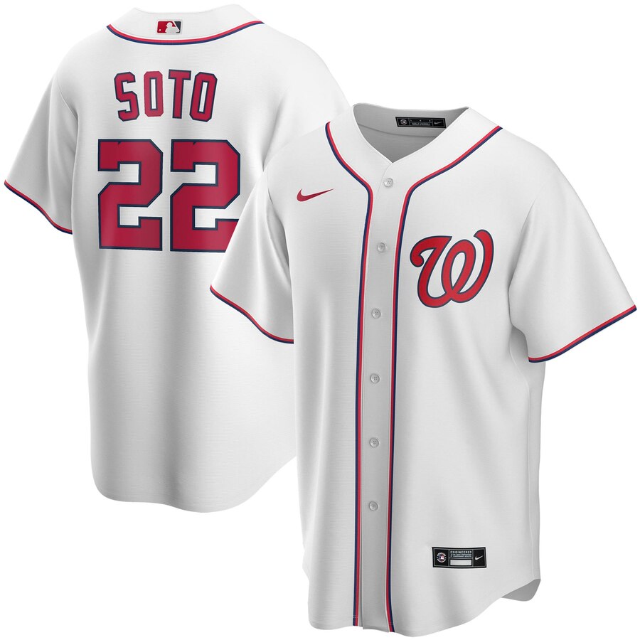 Juan Soto Washington Nationals Home 2020 Replica Player Jersey ÃƒÂ¢Ã¢â€šÂ¬Ã¢â‚¬Å“ White
