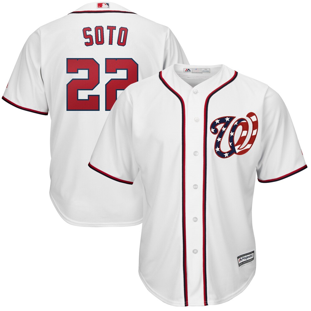 Juan Soto Washington Nationals Majestic Alternate Official Cool Base Player Jersey - White