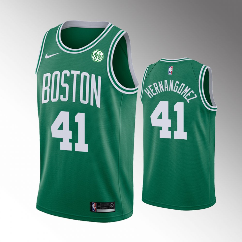 Juancho Hernangomez Boston Celtics 2021 Icon Edition Green 2021 Trade Jersey