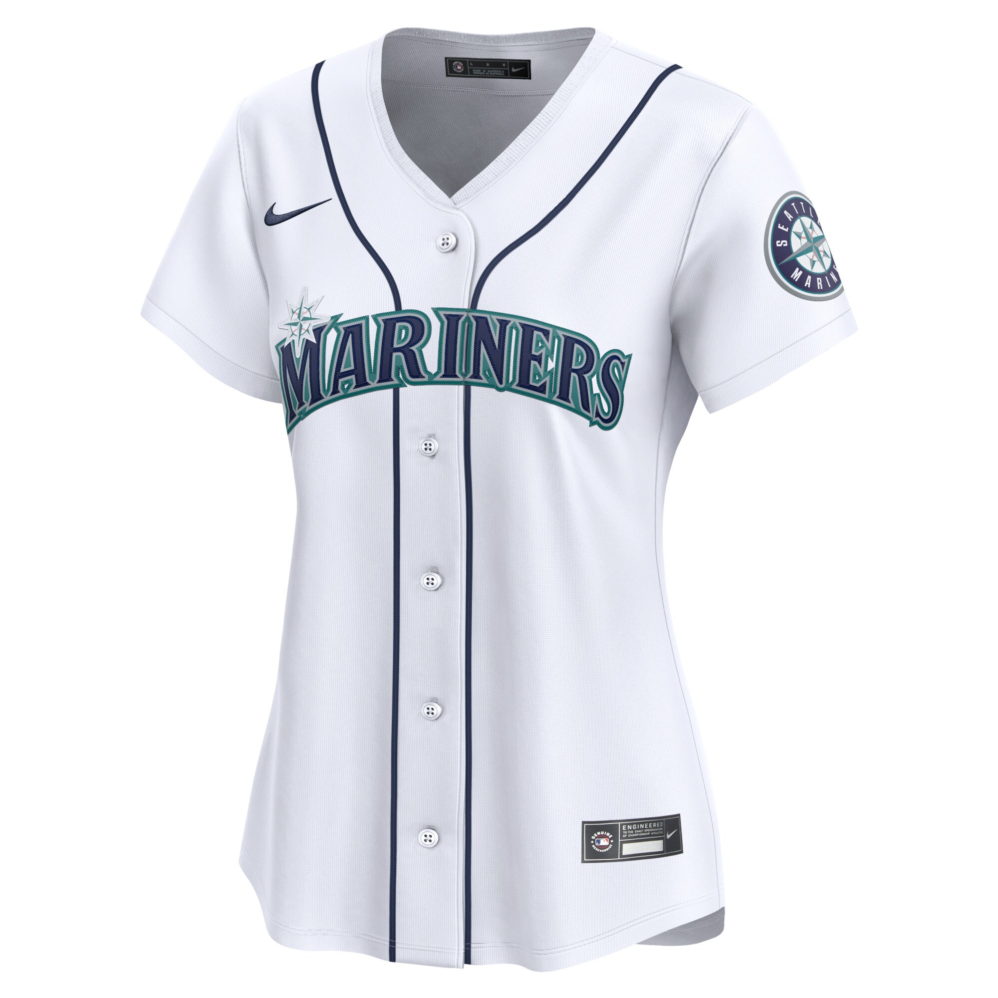 Alternative view of Julio RodrÃƒÆ’Ã‚Â­guez Seattle Mariners Women's Home Limited Player Jersey - White