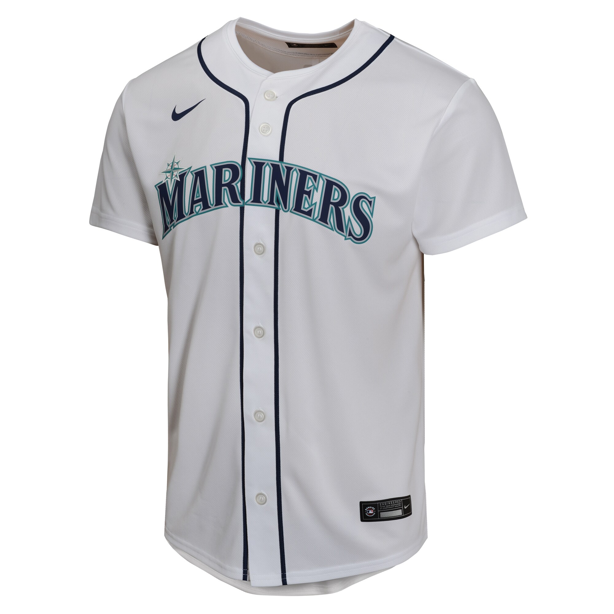 Alternative view of Julio RodrÃƒÆ’Ã‚Â­guez Seattle Mariners Youth Home Game Player Jersey - White