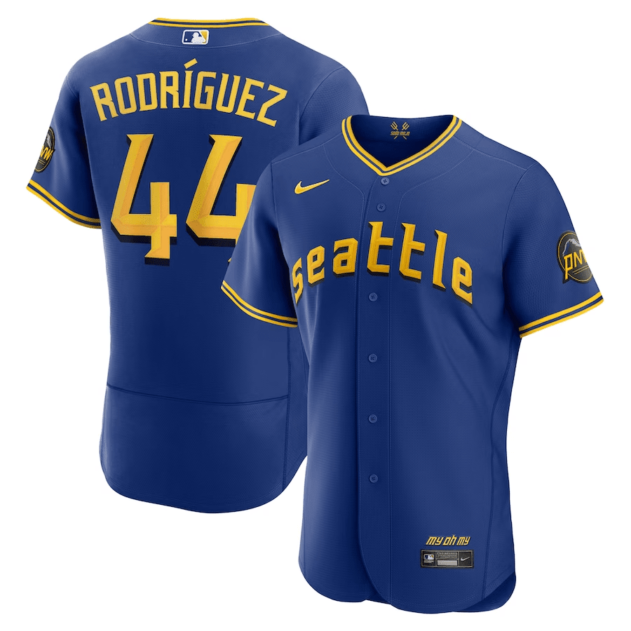 Julio Rodriguez 44 Seattle Mariners 2023 City Connect Elite Jersey - Royal 