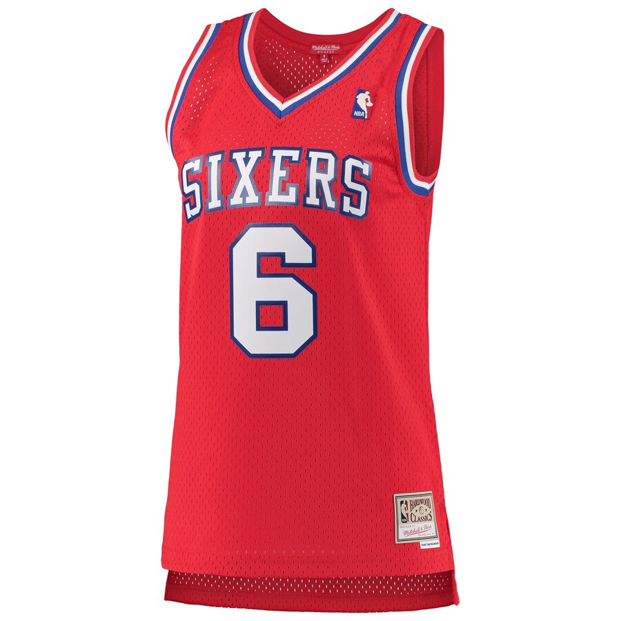 Alternative view of Julius Erving Philadelphia 76ers Mitchell & Ness Women's 1982-83 Hardwood Classics Swingman Jersey - Red