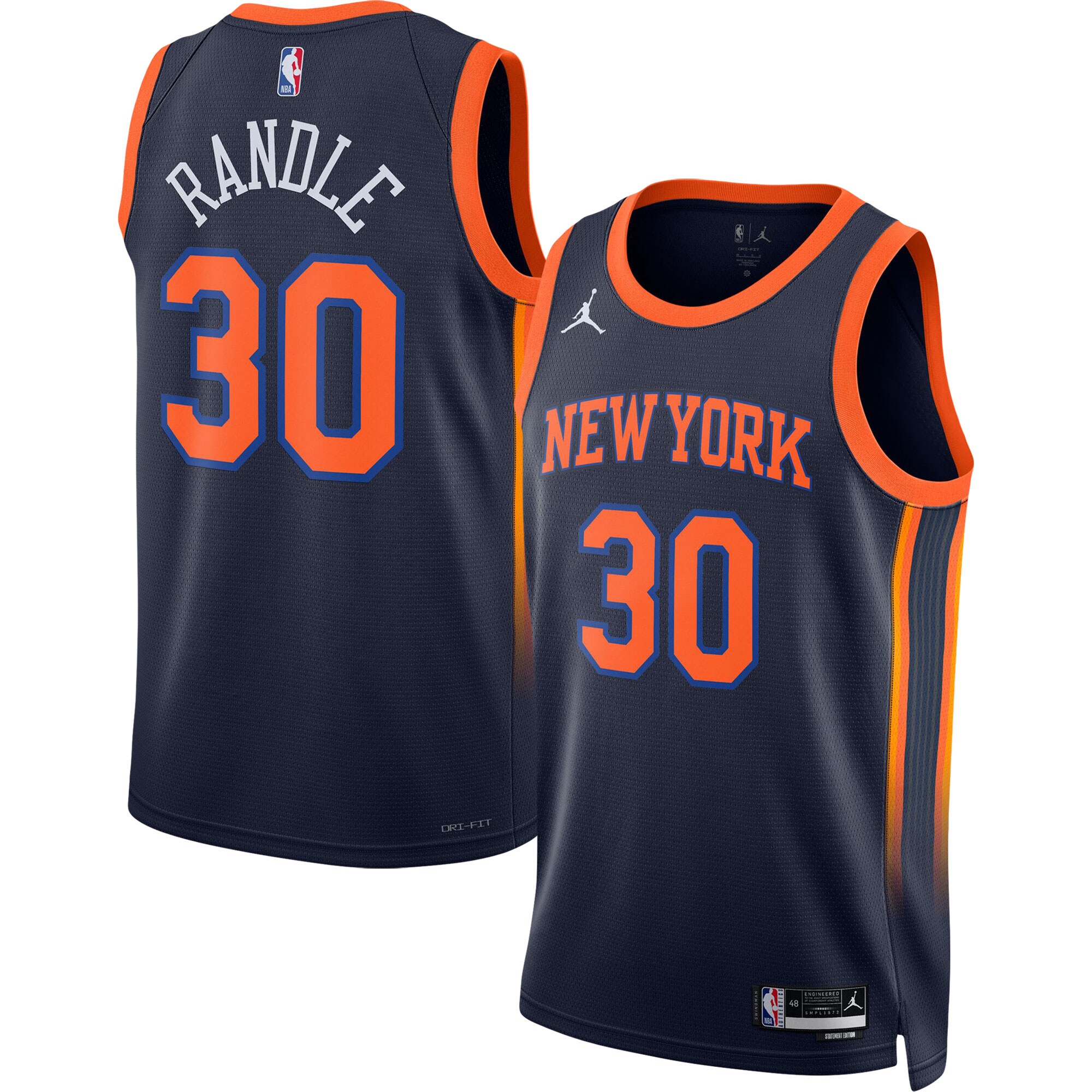 Julius Randle 2022/23 New York Knicks Jordan Brand Unisex Swingman Jersey - Statement Edition - Navy