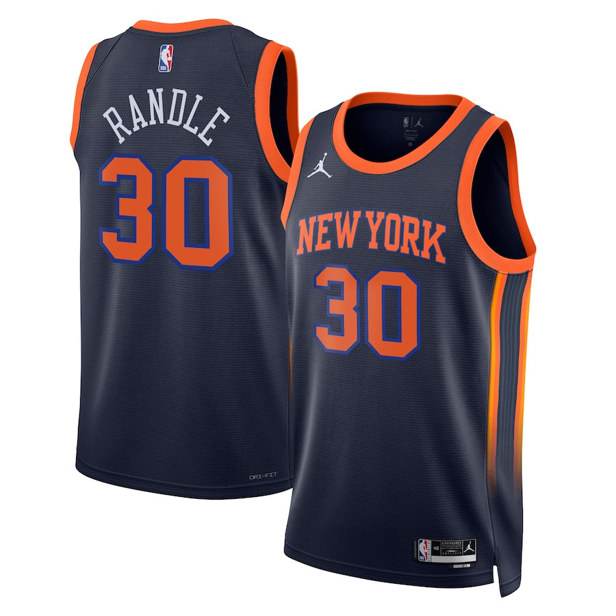 Julius Randle 30 Milwaukee Bucks Unisex Swingman Jersey - Statement Edition - Navy - JS472 